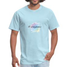 Laden Sie das Bild in den Galerie-Viewer, Men's T-Shirt #stayhome - powder blue