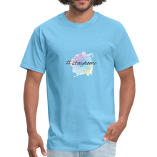 Laden Sie das Bild in den Galerie-Viewer, Men&#39;s T-Shirt #stayhome - aquatic blue
