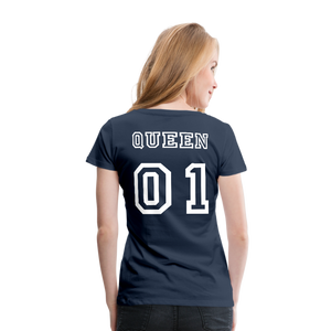 Women’s Premium T-Shirt "Queen 01" - navy
