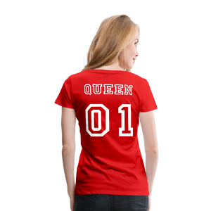 Women’s Premium T-Shirt "Queen 01" - red