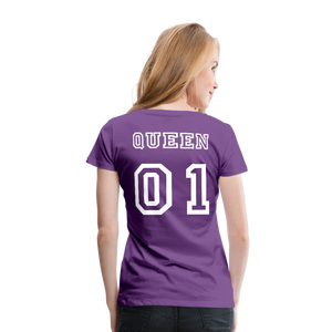 Women’s Premium T-Shirt "Queen 01" - purple