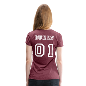 Women’s Premium T-Shirt "Queen 01" - heather burgundy