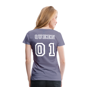Women’s Premium T-Shirt "Queen 01" - washed violet
