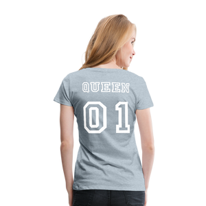 Women’s Premium T-Shirt "Queen 01" - heather ice blue