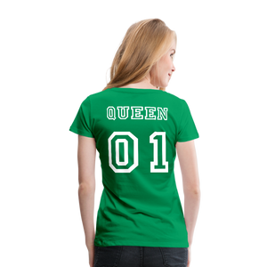 Women’s Premium T-Shirt "Queen 01" - kelly green