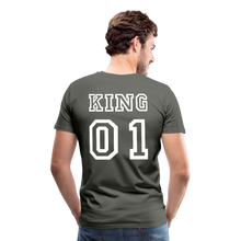 Laden Sie das Bild in den Galerie-Viewer, Men's Premium T-Shirt "King 01" - asphalt gray