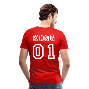 Men's Premium T-Shirt "King 01" - red