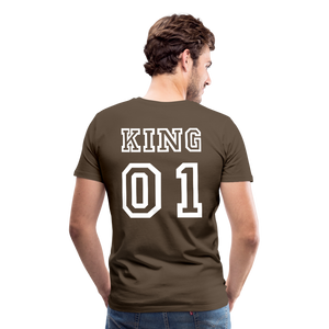 Men's Premium T-Shirt "King 01" - noble brown