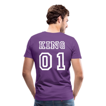 Laden Sie das Bild in den Galerie-Viewer, Men&#39;s Premium T-Shirt &quot;King 01&quot; - purple
