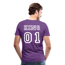 Laden Sie das Bild in den Galerie-Viewer, Men's Premium T-Shirt "King 01" - purple