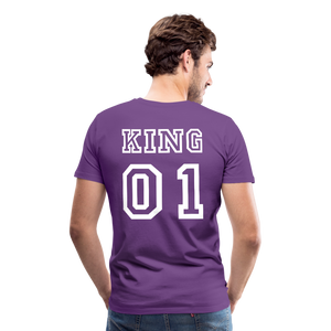 Men's Premium T-Shirt "King 01" - purple
