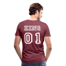 Laden Sie das Bild in den Galerie-Viewer, Men&#39;s Premium T-Shirt &quot;King 01&quot; - heather burgundy
