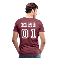 Laden Sie das Bild in den Galerie-Viewer, Men's Premium T-Shirt "King 01" - heather burgundy