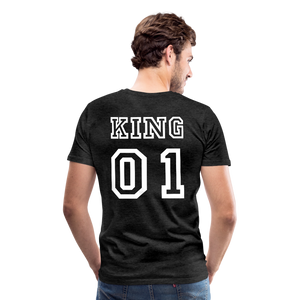 Men's Premium T-Shirt "King 01" - charcoal gray