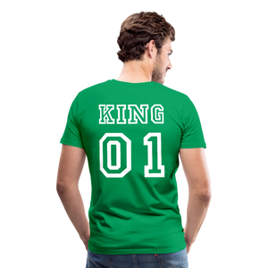 Men's Premium T-Shirt "King 01" - kelly green