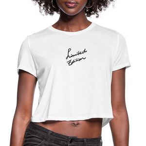 Women's Cropped T-Shirt "Limited Edition" - white