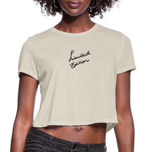 Women's Cropped T-Shirt "Limited Edition" - dust