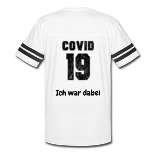 Vintage Sport T-Shirt "Covid-19 Ich war dabei" - white/black
