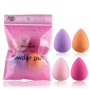 4 Stück/ Make up Schwamm Set, Beauty Blender Schwamm, Mehrfarbige Make-up Schwämme