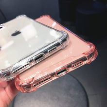 Laden Sie das Bild in den Galerie-Viewer, Transparente Stoßfeste Handyhülle für diverse IPhones
