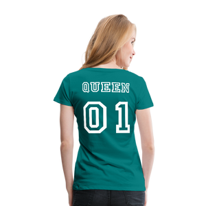 Women’s Premium T-Shirt "Queen 01" - teal