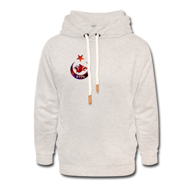 Unisex Shawl Collar Hoodie - heather oatmeal