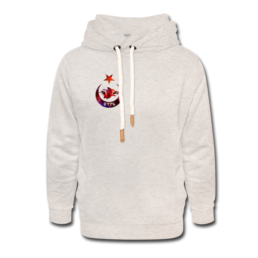 Unisex Shawl Collar Hoodie - heather oatmeal