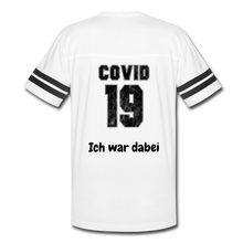 Laden Sie das Bild in den Galerie-Viewer, Vintage Sport T-Shirt &quot;Covid-19 Ich war dabei&quot; - white/black
